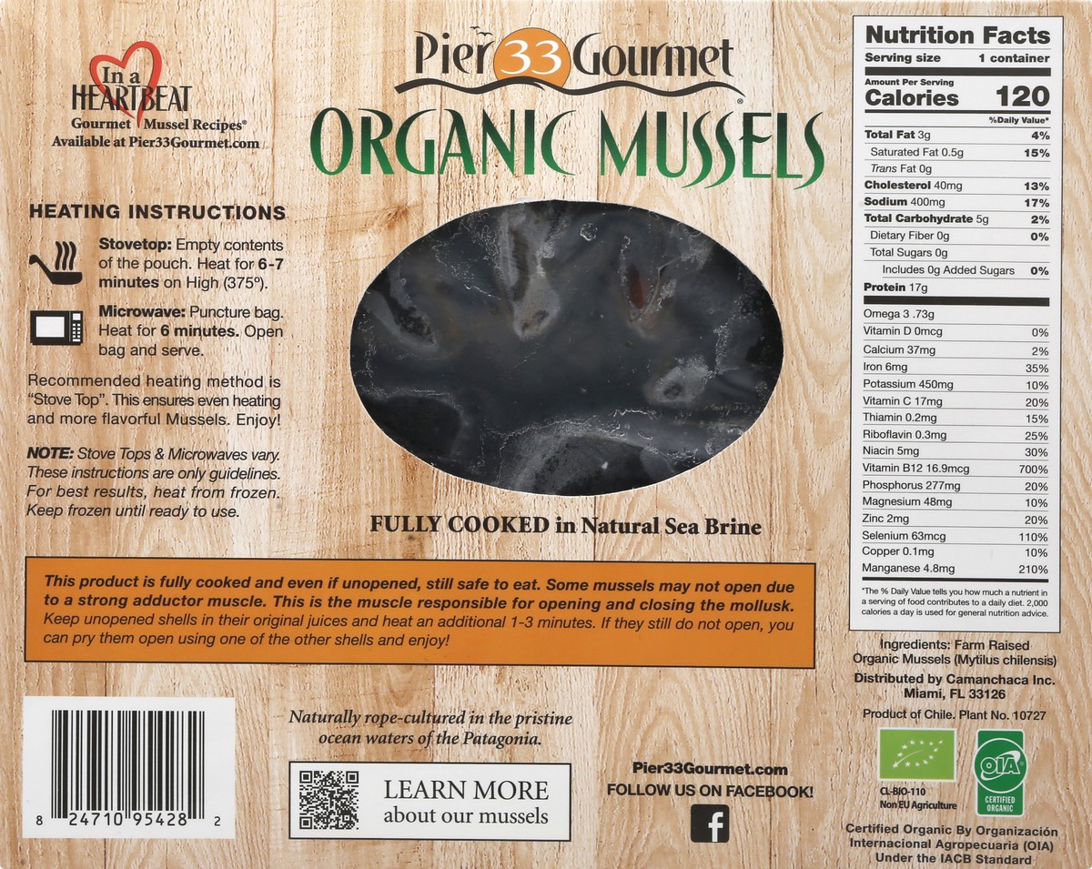 slide 2 of 13, Pier 33 Gourmet Mussels, Organic, 16 oz