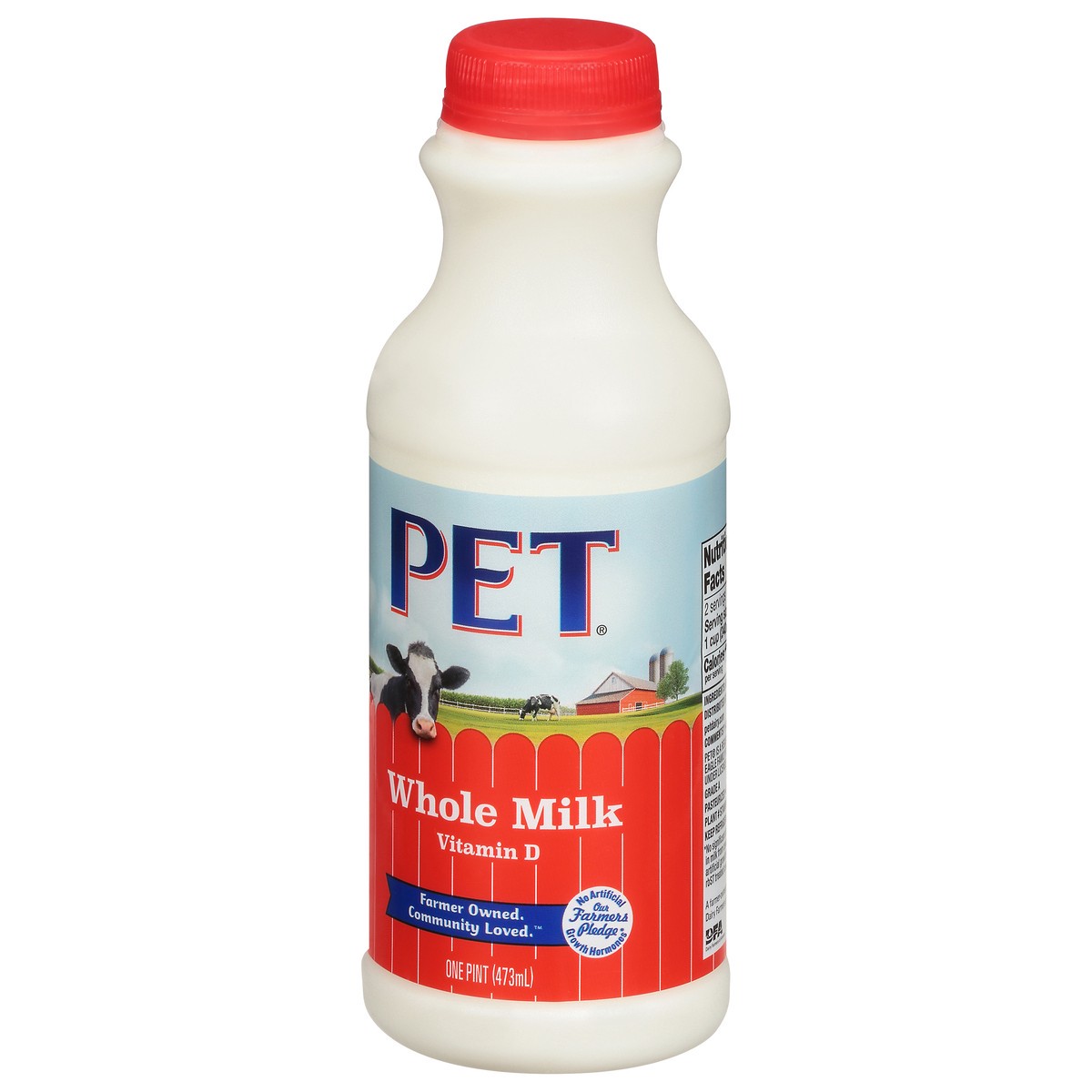 slide 2 of 13, PET Dairy Dairy Whole Milk with Vitamin D, Whole Milk Pint - 1 Bottle, 16 oz