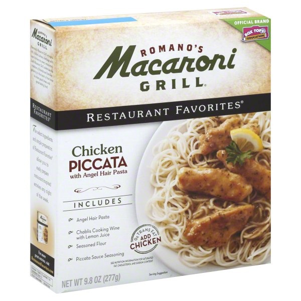 slide 1 of 1, Macaroni Grill Chicken Piccata with Angel Hair Pasta, 9.8 oz