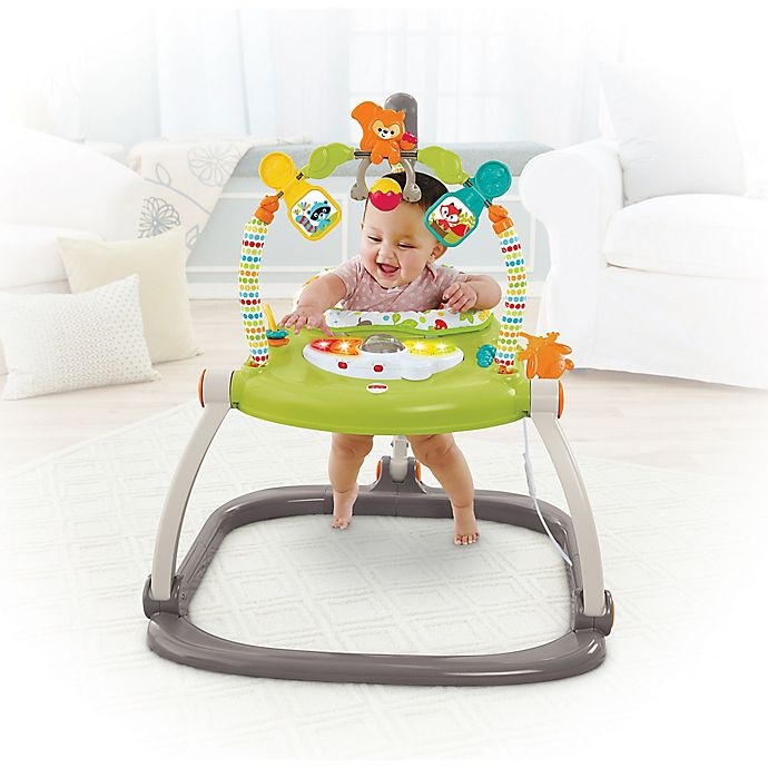 slide 2 of 4, Fisher-Price Woodland Friends SpaceSaver Jumperoo Entertainer, 1 ct