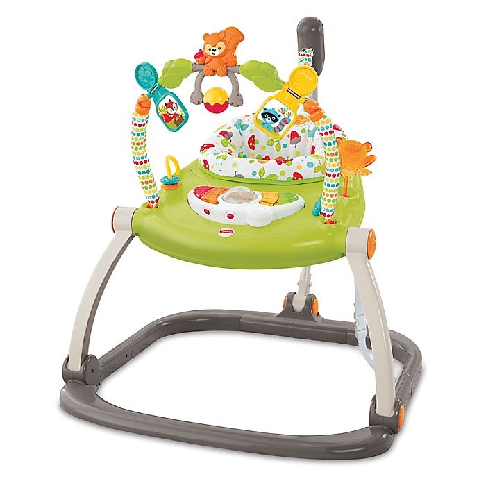 slide 1 of 4, Fisher-Price Woodland Friends SpaceSaver Jumperoo Entertainer, 1 ct