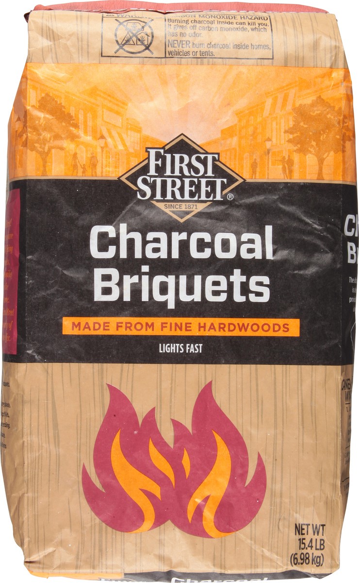 slide 2 of 11, First Street Charcoal Briquets, 15.4 lb