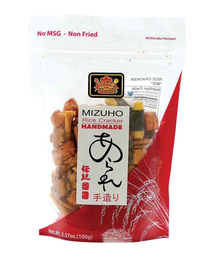 slide 1 of 1, Mizuho Homemade Rice Crackers, 3.57 oz
