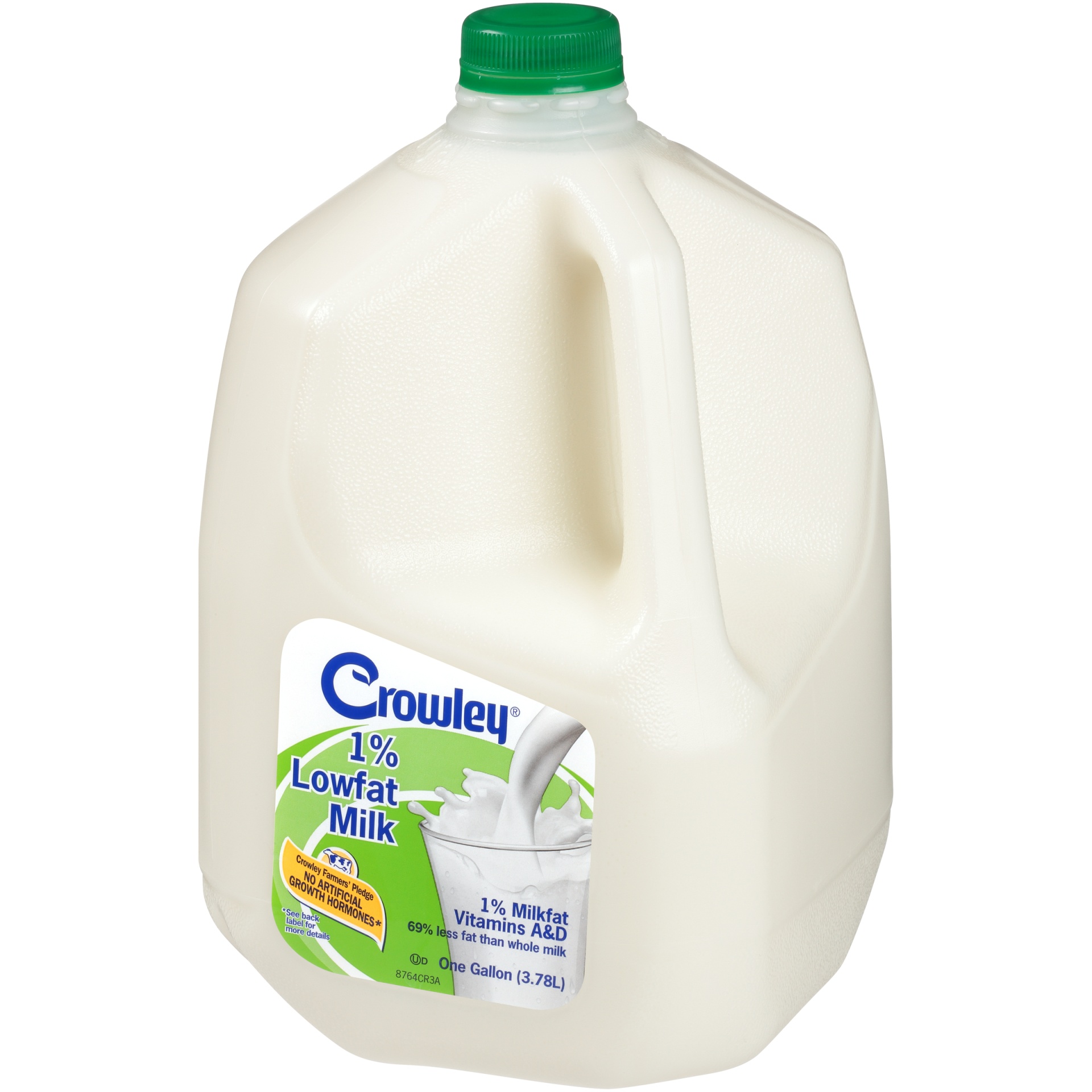 slide 3 of 7, Crowley 1% Lowfat Milk, Gallon, 1/2 gal