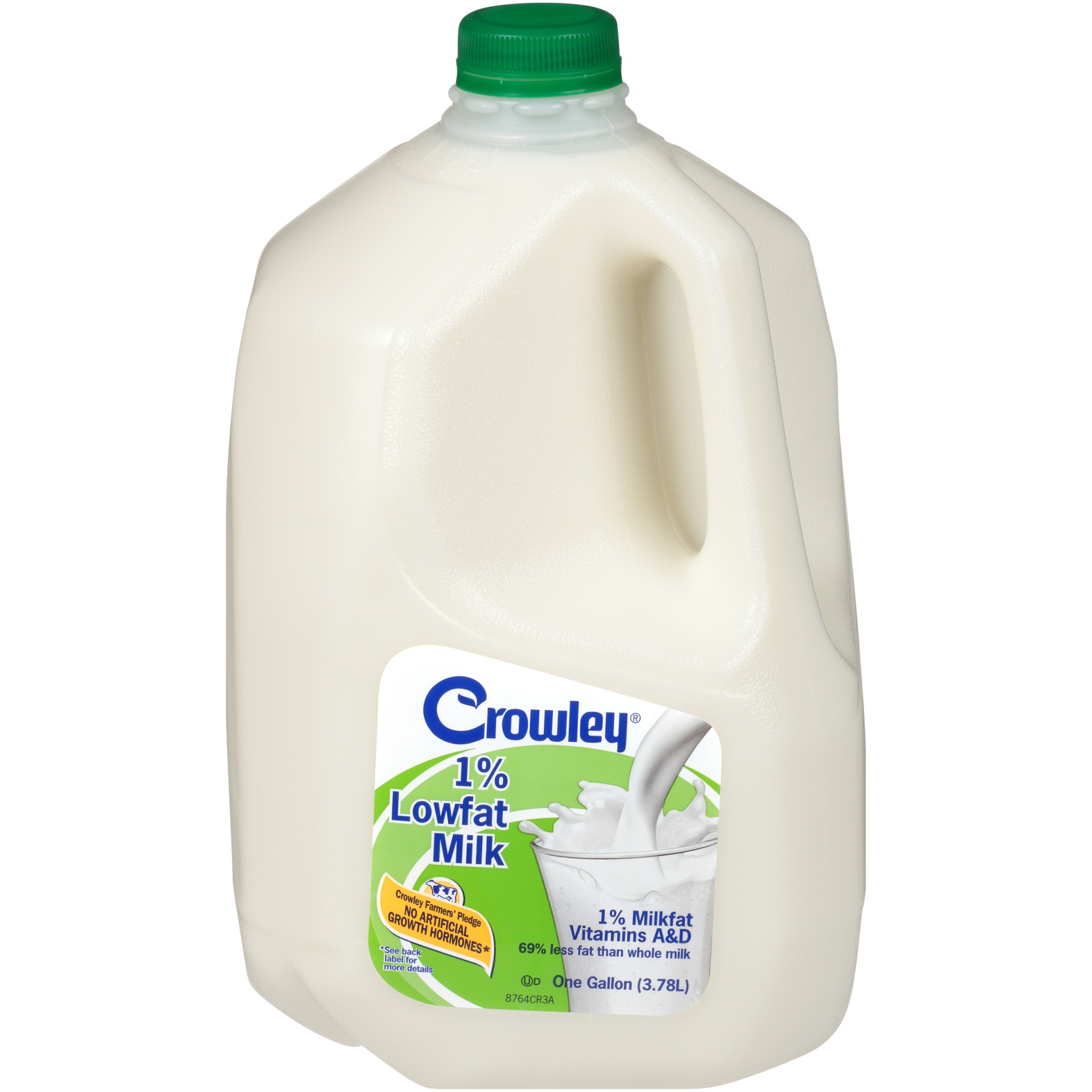 slide 1 of 7, Crowley 1% Lowfat Milk, Gallon, 1/2 gal