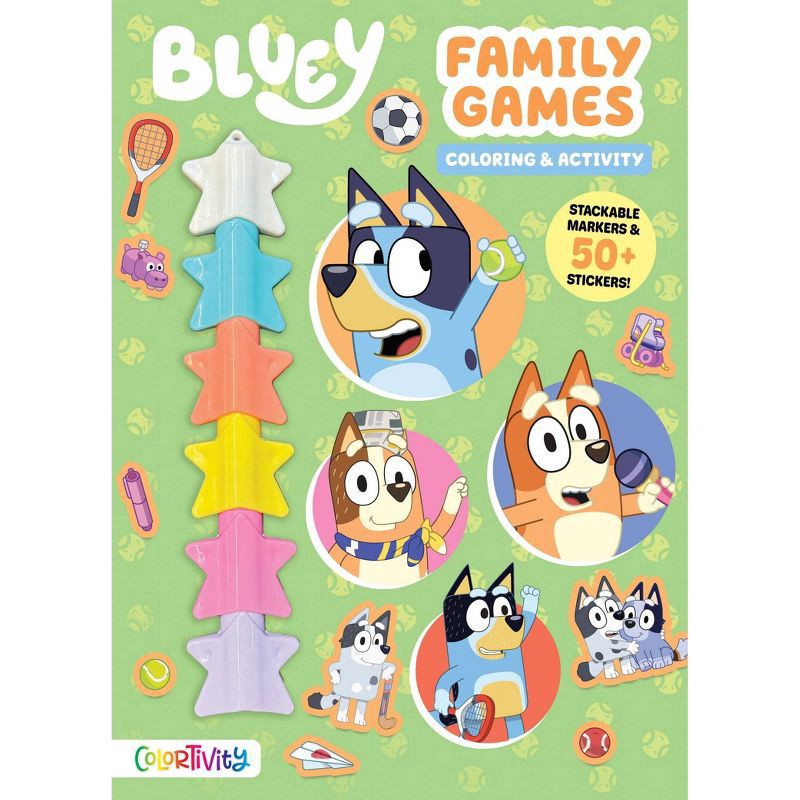 slide 1 of 5, Bluey: Family Games - by Editors of Studio Fun International (Paperback), 1 ct