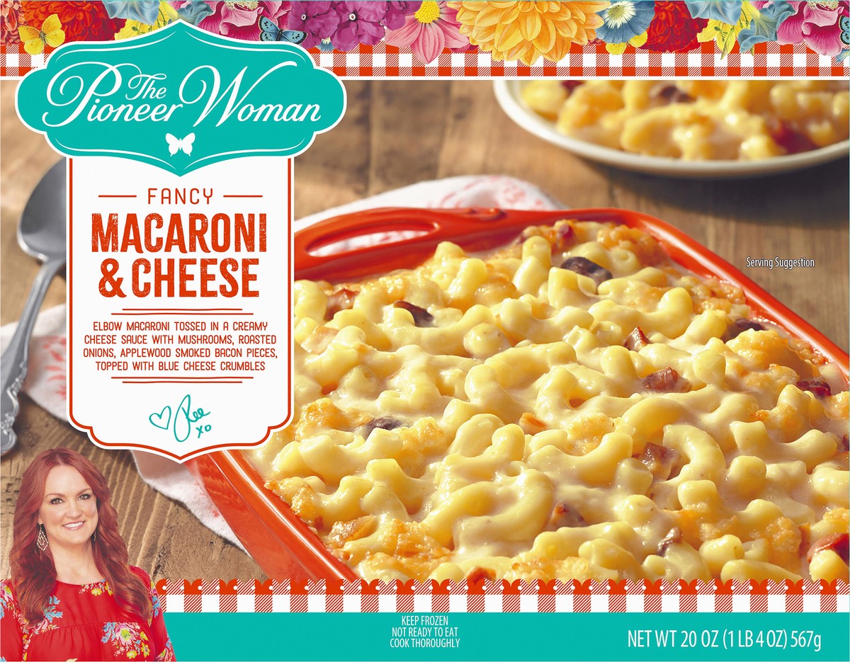 slide 2 of 13, The Pioneer Woman Fancy Macaroni & Cheese Frozen Side Dish, 20 oz Box, 567 g