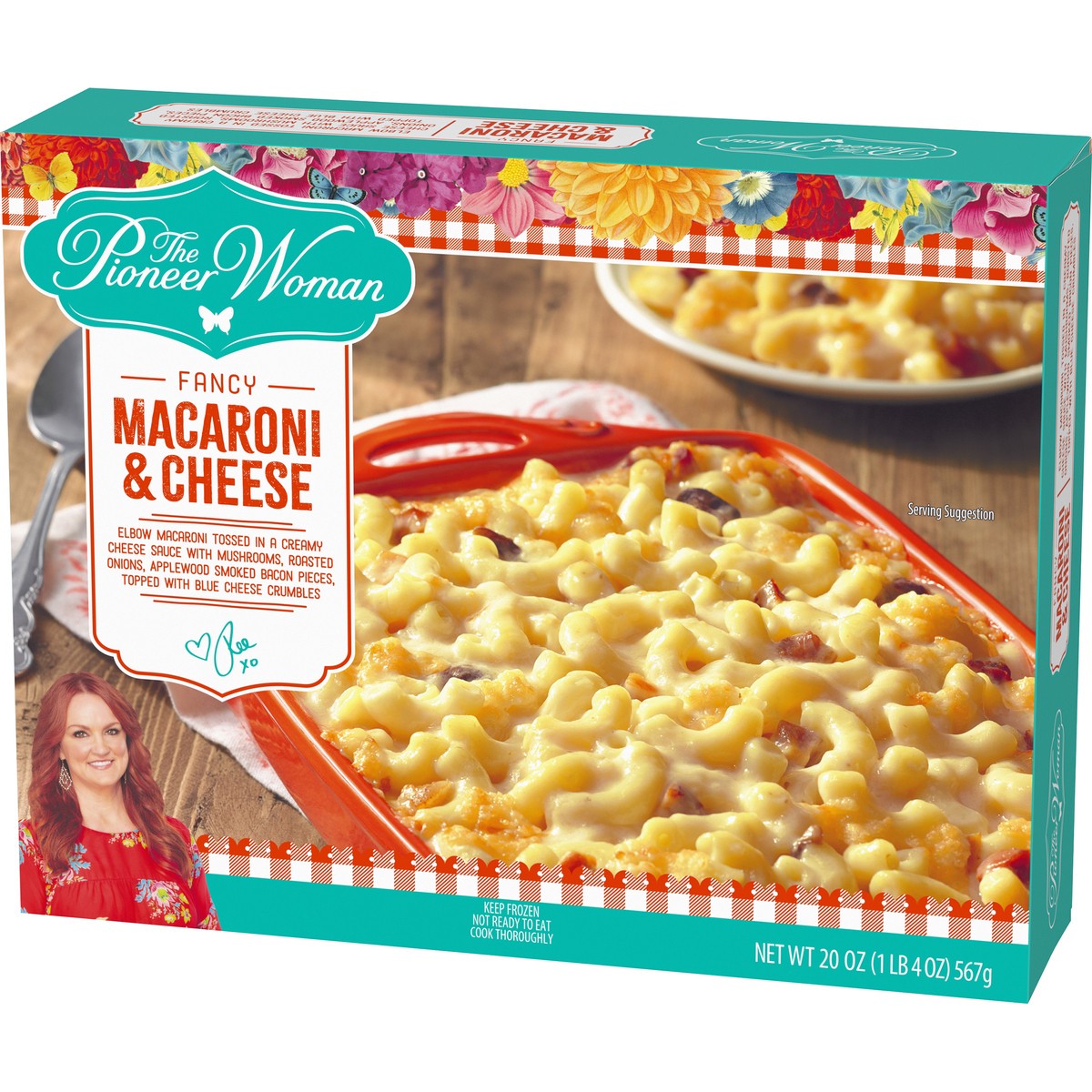 slide 12 of 13, The Pioneer Woman Fancy Macaroni & Cheese Frozen Side Dish, 20 oz Box, 567 g