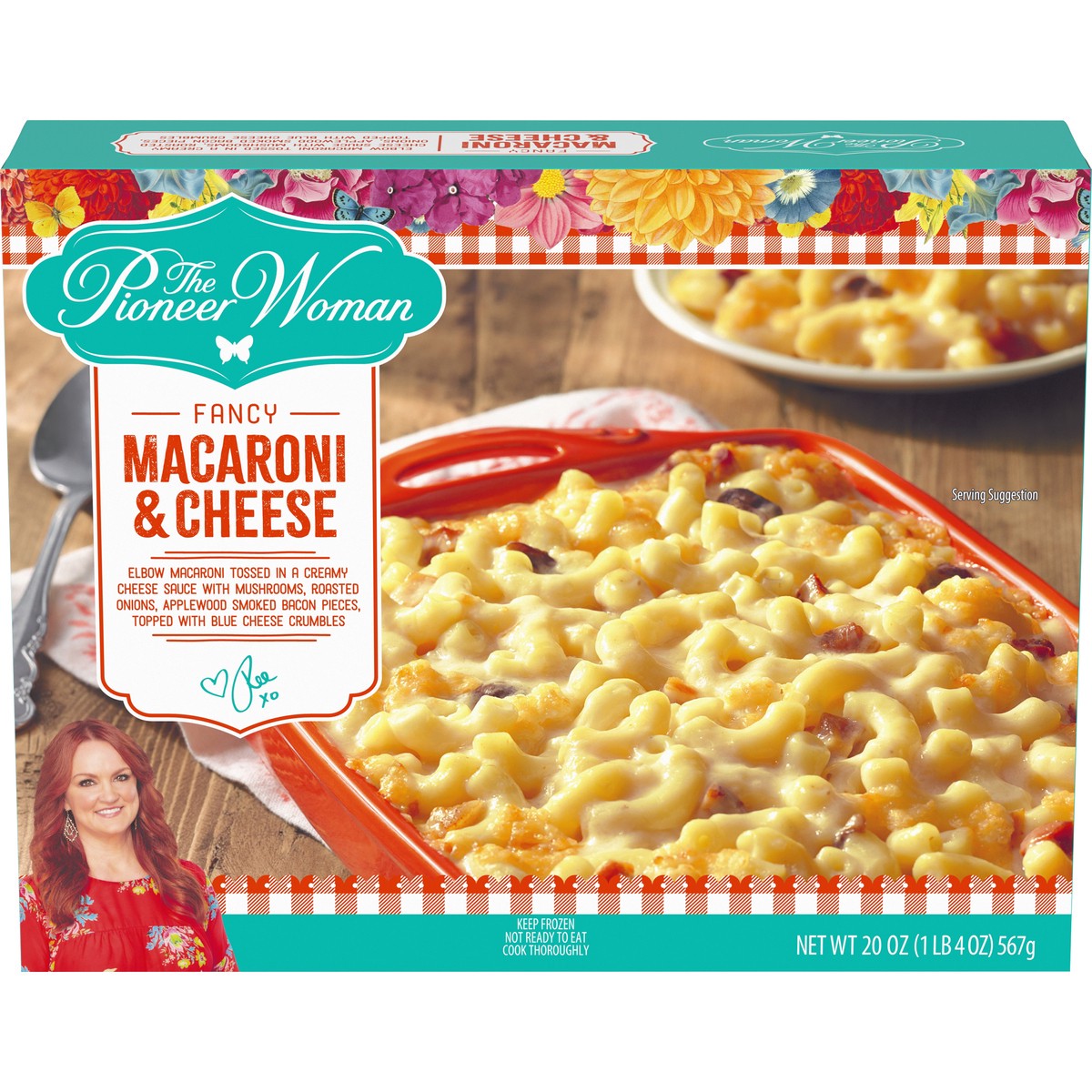 slide 1 of 13, The Pioneer Woman Fancy Macaroni & Cheese Frozen Side Dish, 20 oz Box, 567 g