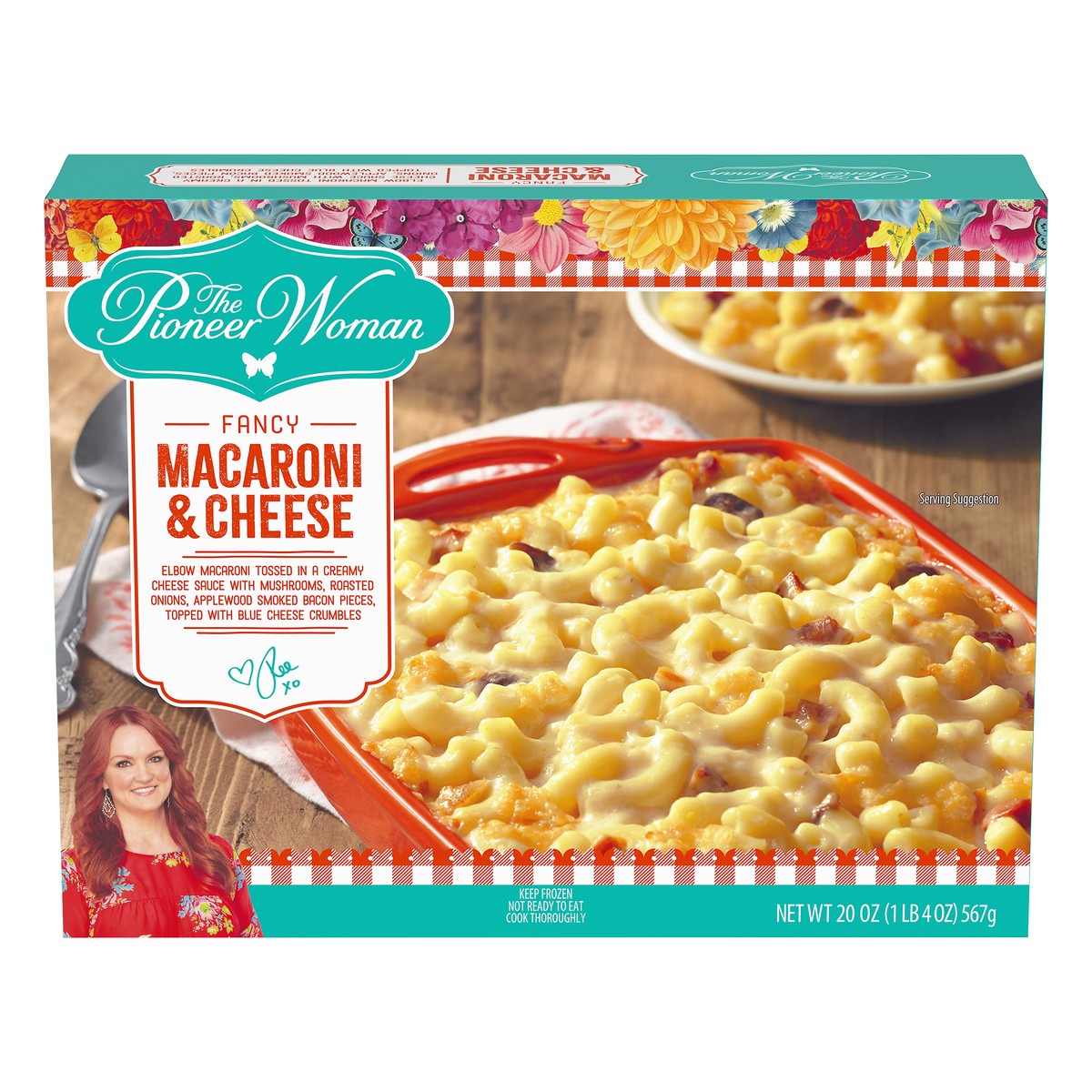 slide 10 of 13, The Pioneer Woman Fancy Macaroni & Cheese Frozen Side Dish, 20 oz Box, 567 g