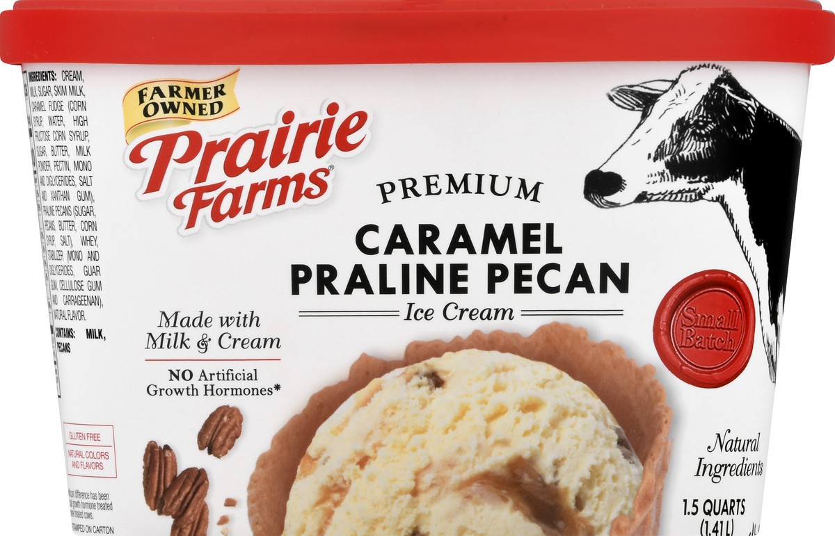 slide 13 of 13, Prairie Farms Premium Caramel Praline Pecan Ice Cream 1.5 qt, 1.5 qt