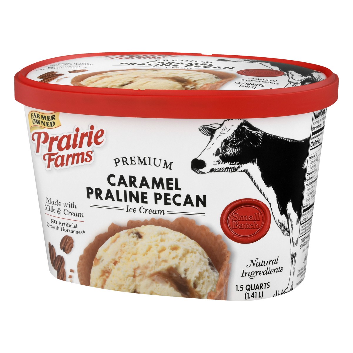 slide 5 of 13, Prairie Farms Premium Caramel Praline Pecan Ice Cream 1.5 qt, 1.5 qt