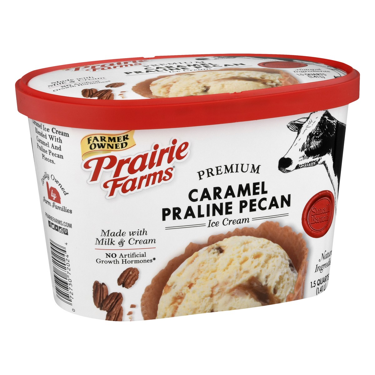 slide 3 of 13, Prairie Farms Premium Caramel Praline Pecan Ice Cream 1.5 qt, 1.5 qt