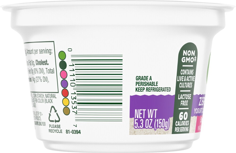 slide 2 of 5, Simple Truth Strawberry Zero Sugar Yogurt Cup, 5.3 oz