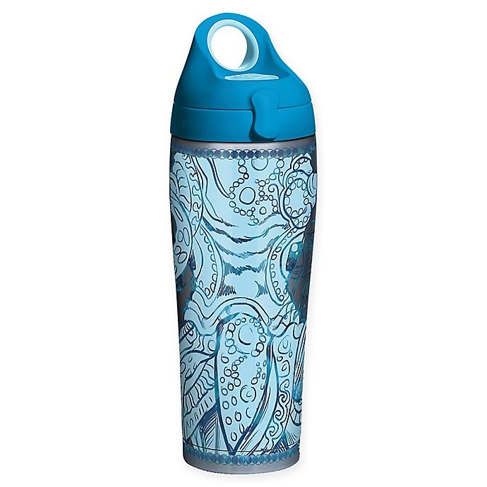 slide 1 of 1, Tervis Octopus Stainless Steel Water Bottle with Lid, 24 oz