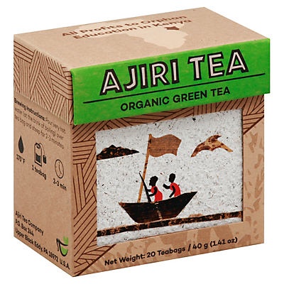 slide 1 of 1, Ajiri Tea Organic Green Tea Bags, 20 ct
