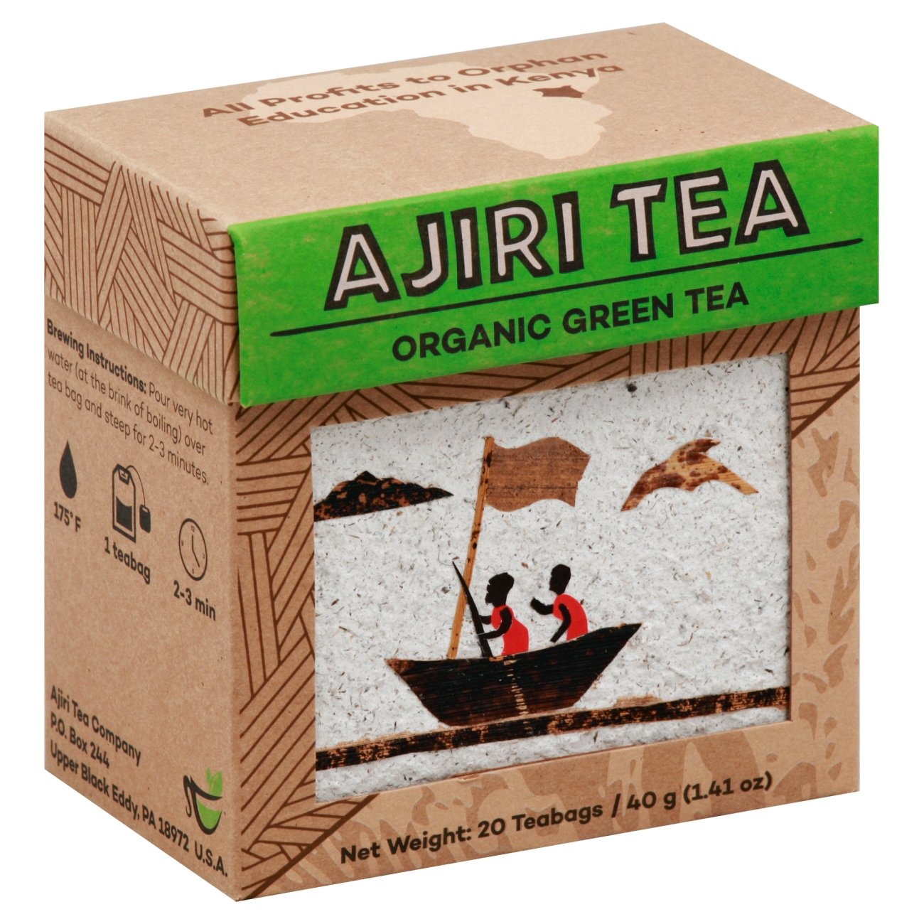 slide 1 of 1, Ajiri Tea Green Tea 20 ea, 20 ct