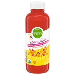 Simple Truth Organic Raspberry Lemon Ginger Kombucha - 16 fl oz