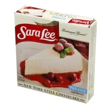 slide 1 of 1, Sara Lee New York Style Cheesecake, 16 ct