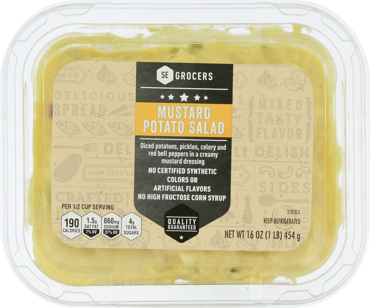 slide 6 of 14, SE Grocers Mustard Potato Salad 16oz, 1 lb
