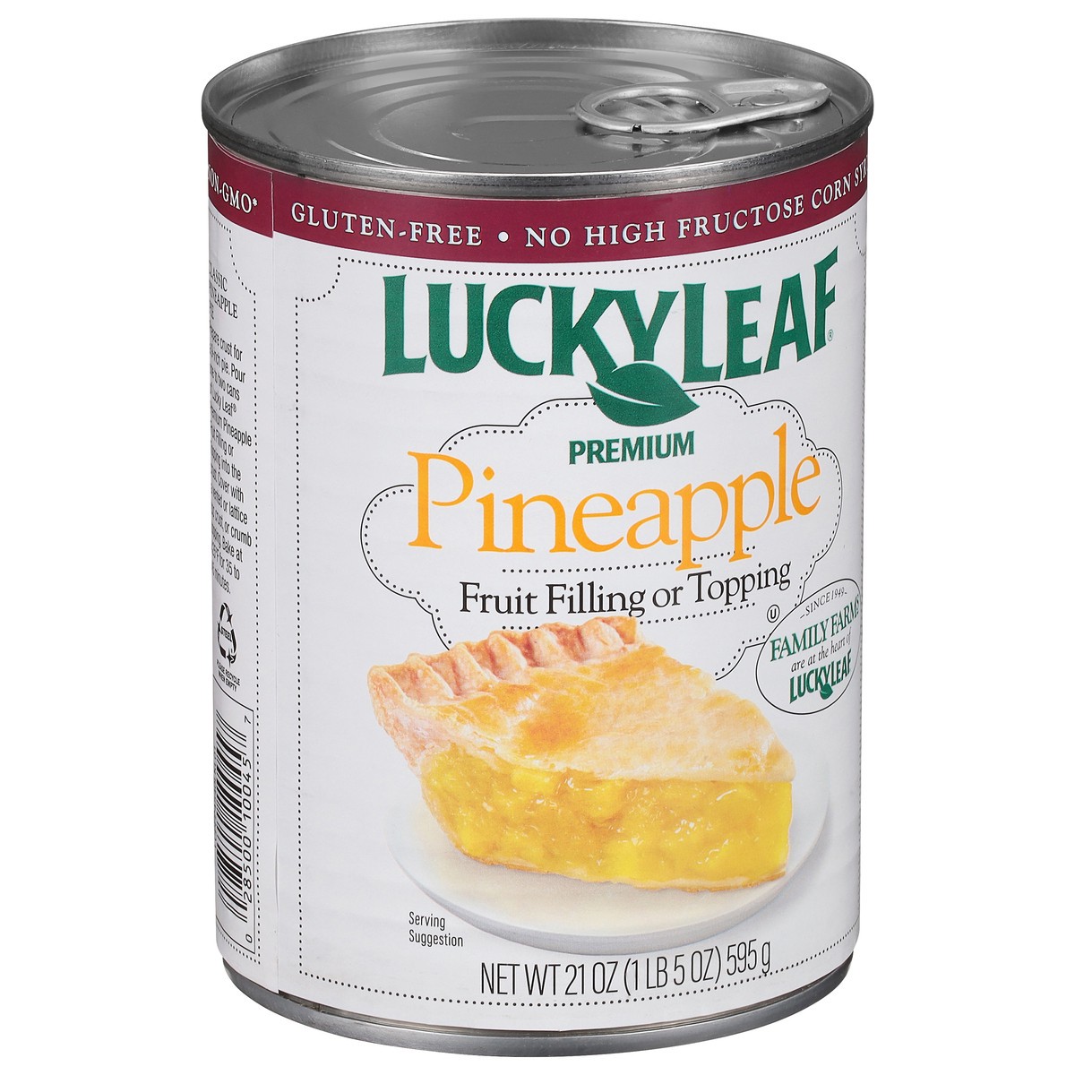 slide 7 of 9, Lucky Leaf Premium Pineapple Fruit Filling 21 oz, 21 oz