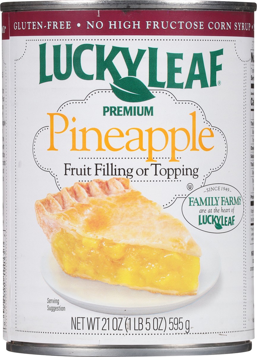 slide 8 of 9, Lucky Leaf Premium Pineapple Fruit Filling 21 oz, 21 oz