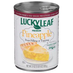 Lucky Leaf Premium Pineapple Fruit Filling 21 oz