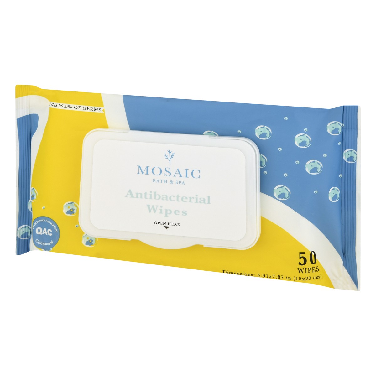 slide 5 of 9, Mosaic Bath & Spa Mosaic Antibacterial Hand Wipes, 50 ct