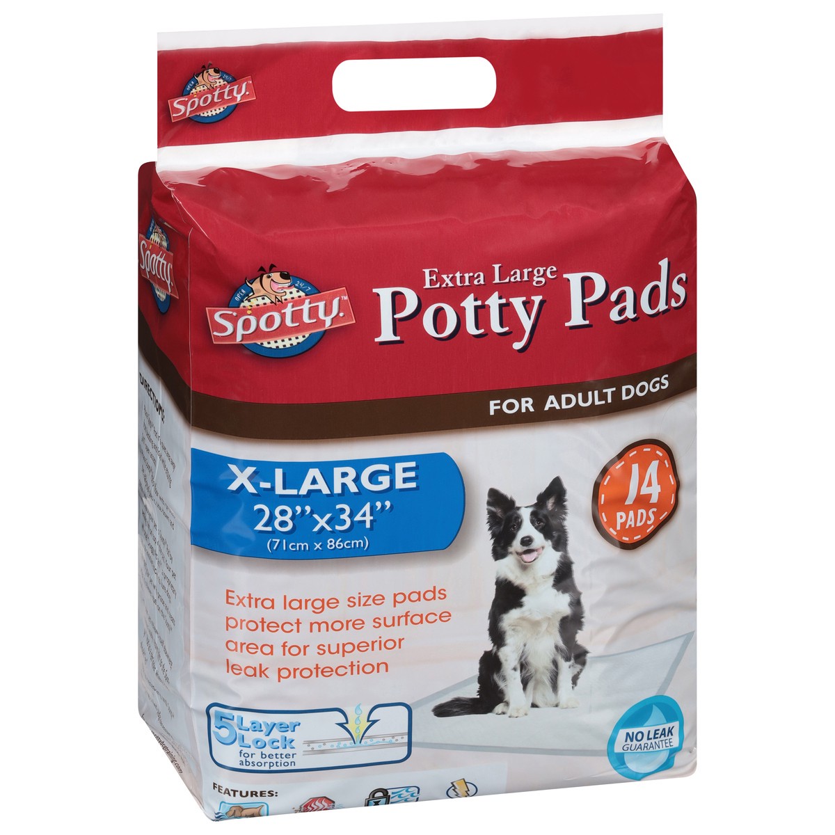 slide 3 of 10, Spotty Potty Pads Extra Large 14 ea, 14 ct