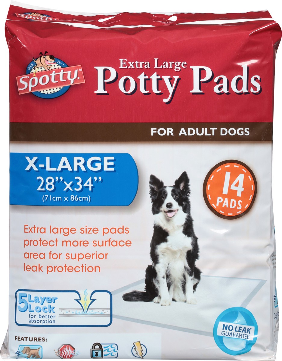 slide 5 of 10, Spotty Potty Pads Extra Large 14 ea, 14 ct