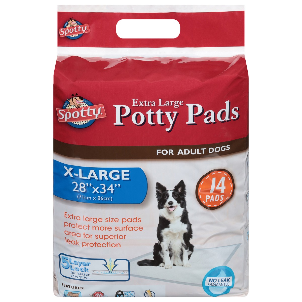 slide 1 of 10, Spotty Potty Pads Extra Large 14 ea, 14 ct