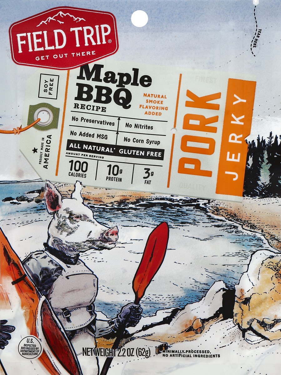 slide 2 of 3, Field Trip Maple BBQ Jerky, 2.2 oz