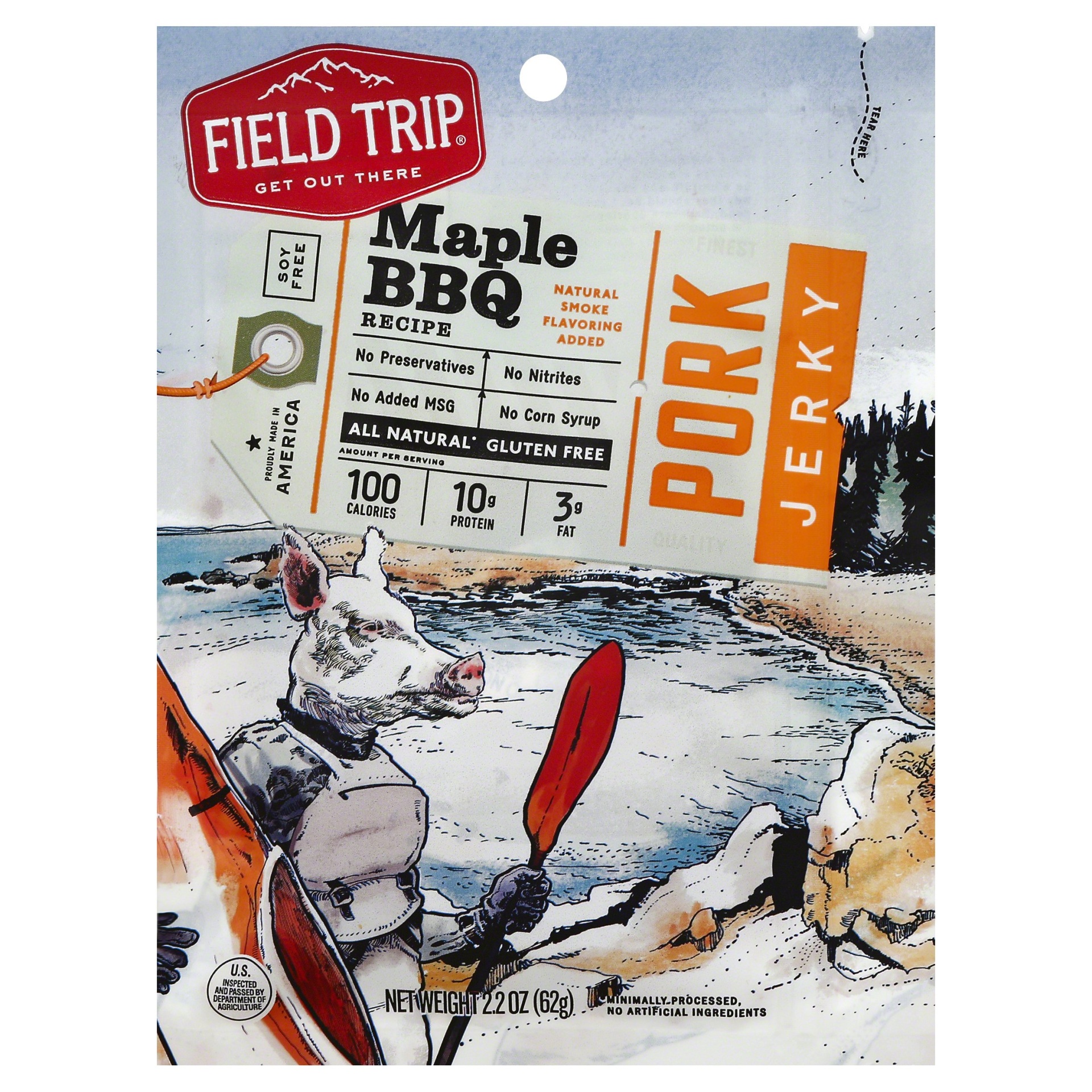 slide 1 of 3, Field Trip Maple BBQ Jerky, 2.2 oz