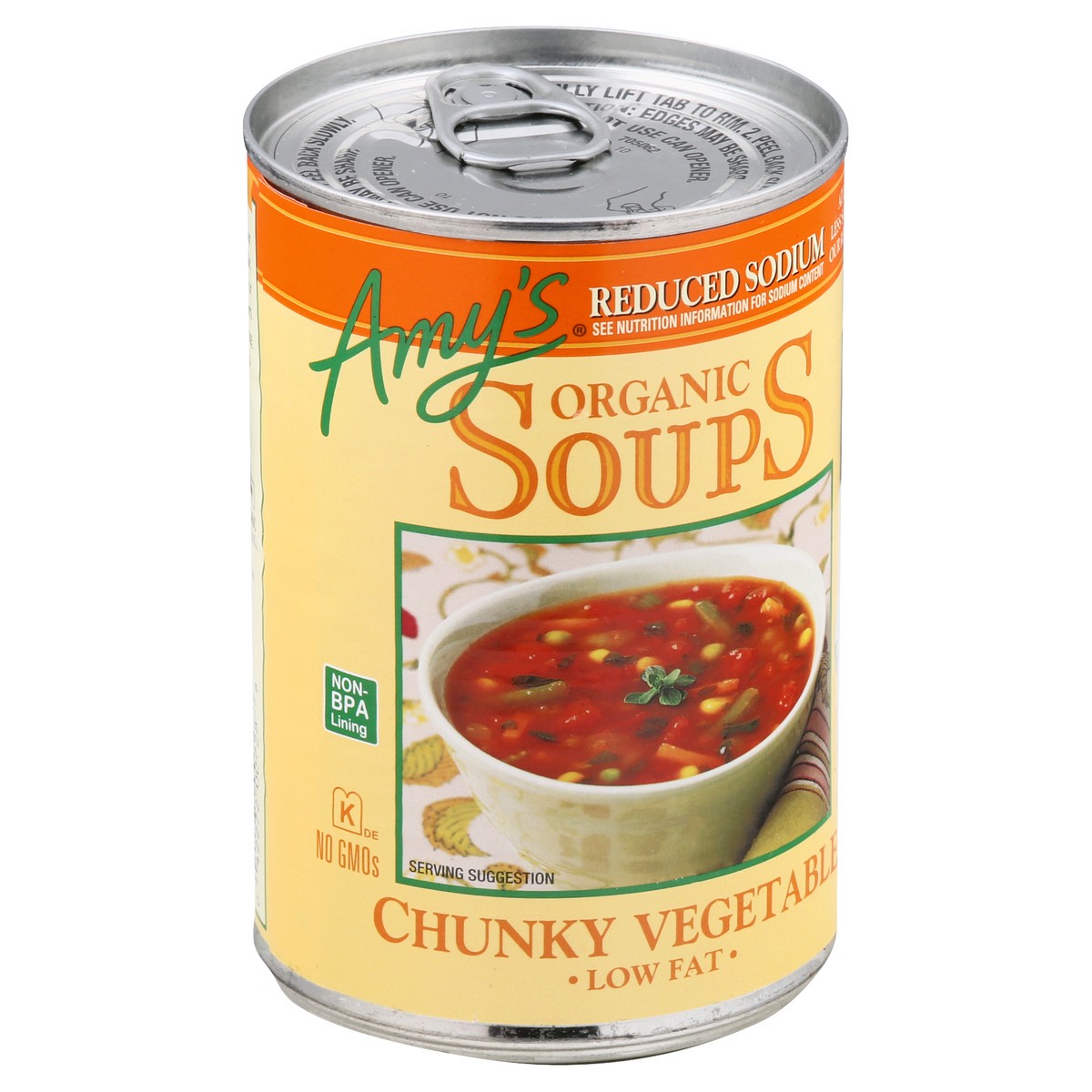 slide 9 of 9, Amy's Chunky Vegetable Soup, Light in Sodium, 14.3 oz