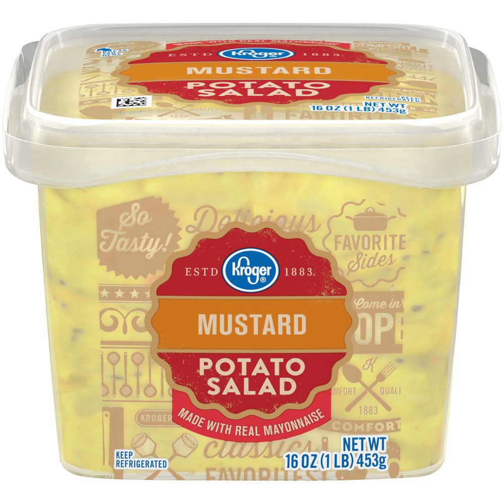 slide 1 of 3, Kroger Mustard Potato Salad, 16 oz