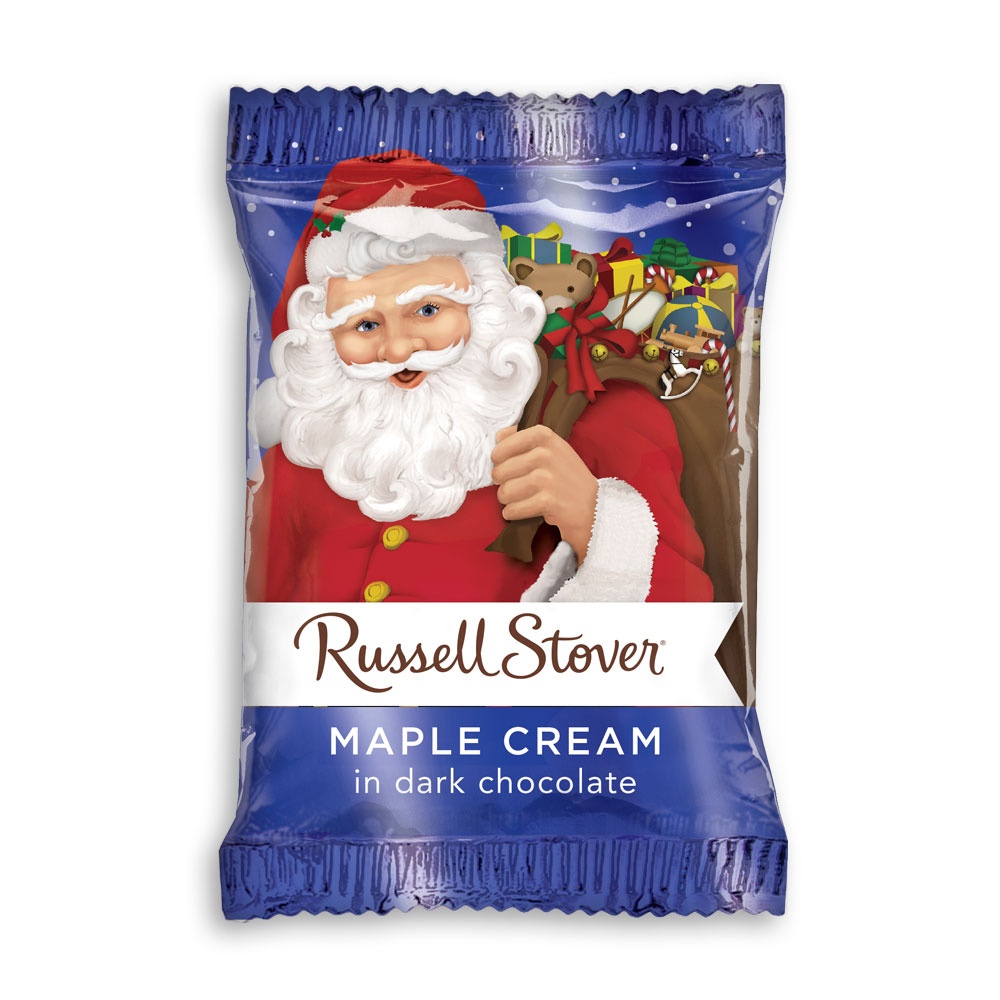 slide 1 of 1, Russell Stover Dark Chocolate Maple Cream Santa, 1 ct