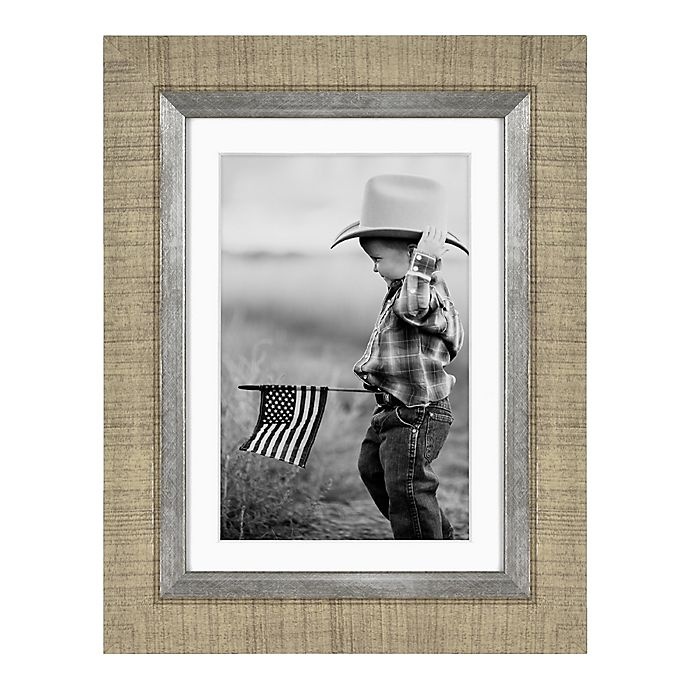 slide 5 of 9, 7-Piece Wall Solutions Picture Frame Set - Rustic Brown, 1 ct