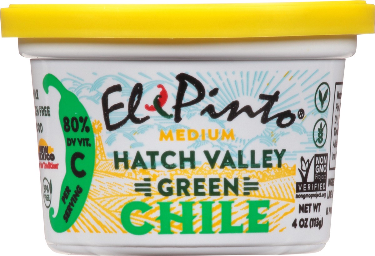 slide 5 of 9, El Pinto Green Chile Chopped, 4 oz