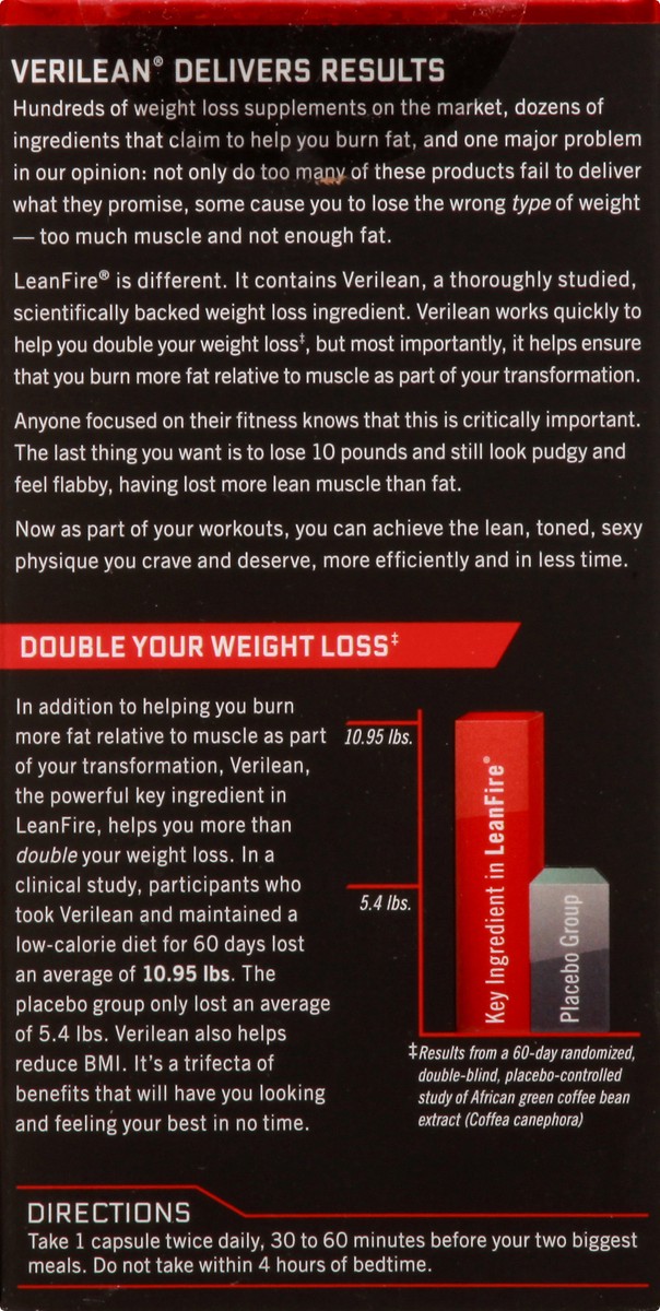 slide 2 of 13, Force Factor Leanfire Potent Thermogenic Fat Burner 30 ea, 30 ct