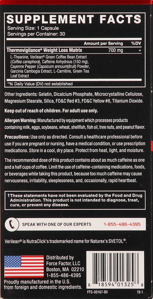 slide 9 of 13, Force Factor Leanfire Potent Thermogenic Fat Burner 30 ea, 30 ct