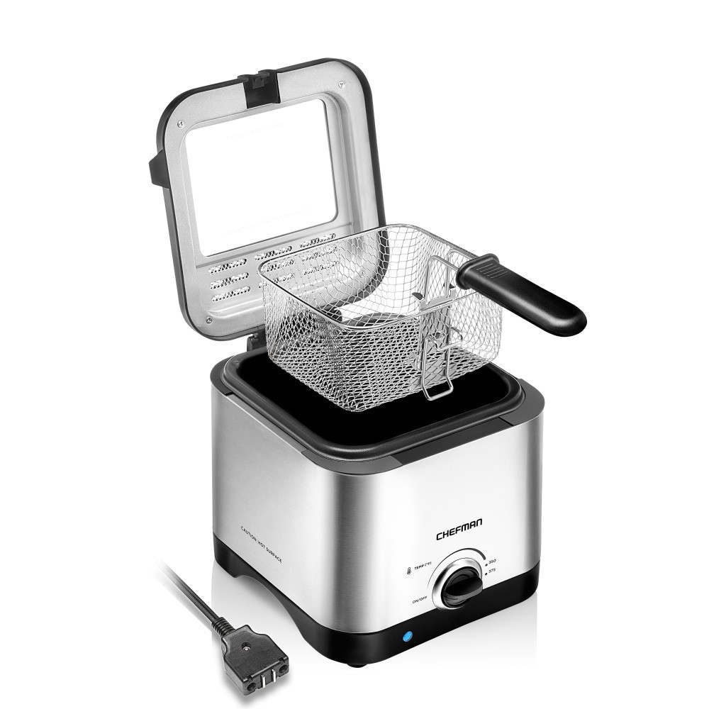 slide 2 of 4, CHEFMAN Deep Fryer Stainless Steel, 1.5 liter