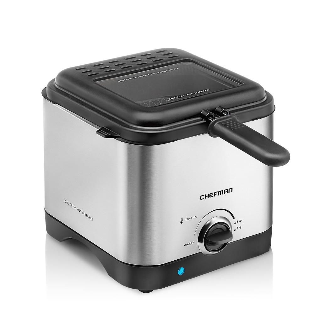 slide 3 of 4, CHEFMAN Deep Fryer Stainless Steel, 1.5 liter