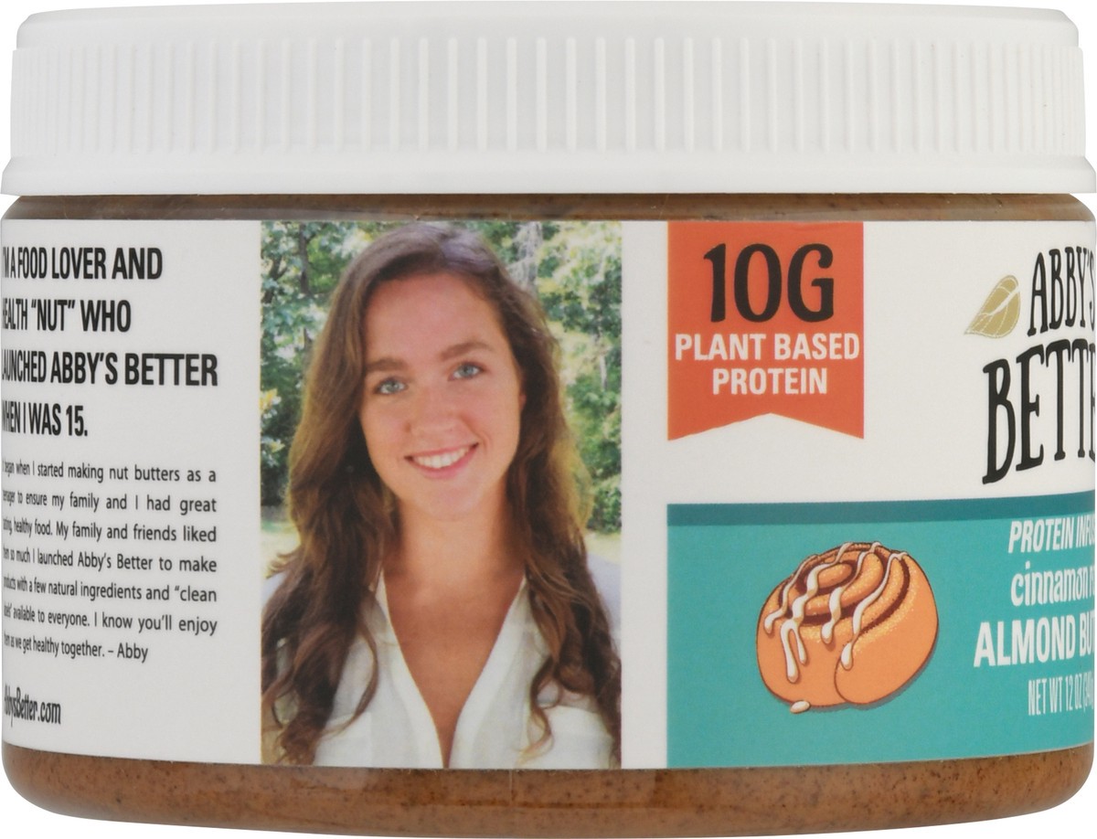 slide 12 of 13, Abby's Better Protein Infused Cinnamon Roll Almond Butter 12 oz, 12 oz