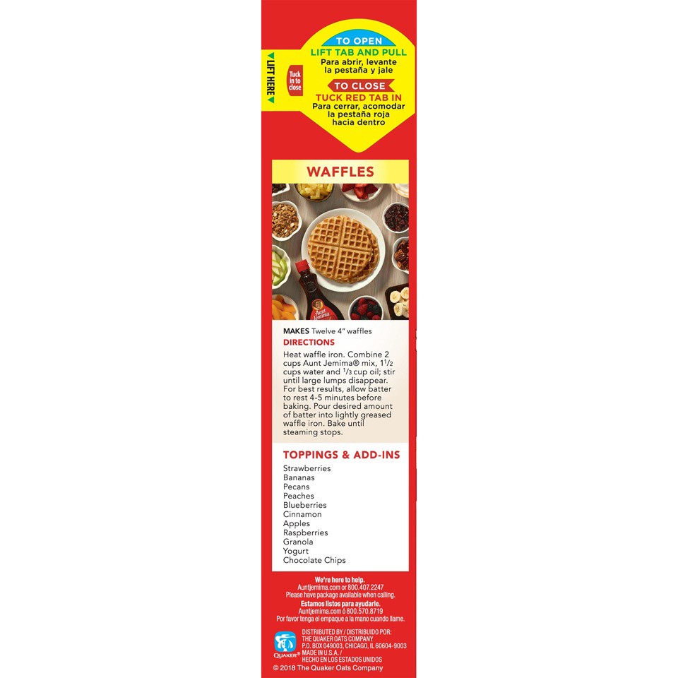 slide 3 of 8, Aunt Jemima Complete Buttermilk Pancake & Waffle Mix, 32 oz