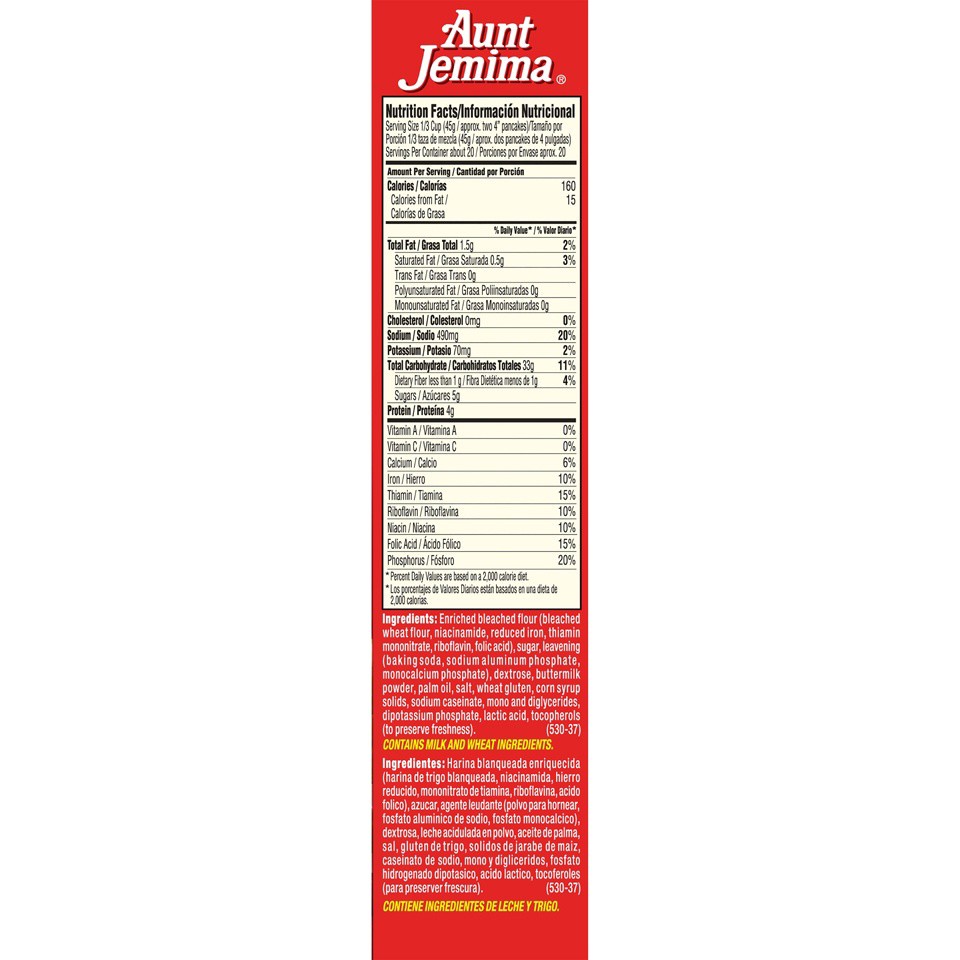 slide 5 of 8, Aunt Jemima Complete Buttermilk Pancake & Waffle Mix, 32 oz