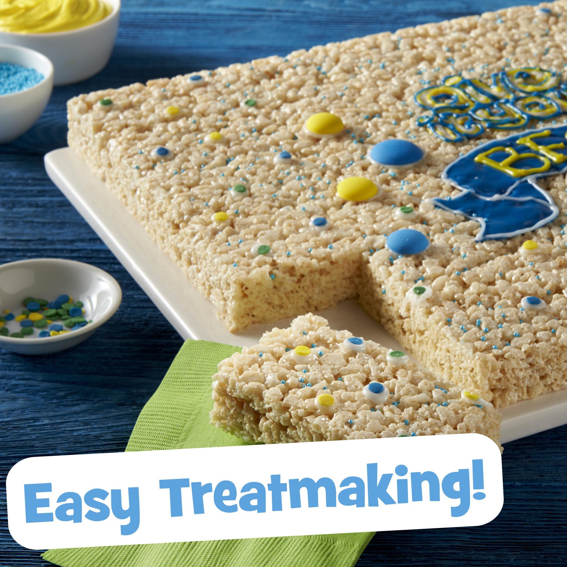 slide 3 of 7, Rice Krispies Treats Marshmallow Treat Sheet, Kids Snacks, Baking Project, Original, 32oz Bag, 1 Sheet, 32 oz