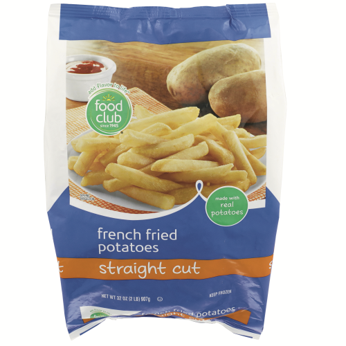 slide 1 of 1, Food Club Straight Cut French Fries, 32 oz