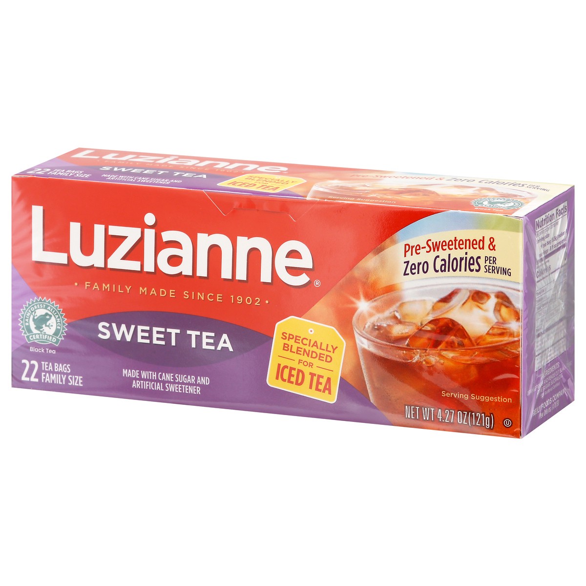 slide 6 of 14, Luzianne Sweet Tea Family Size 22 Tea Bags, 22 ct