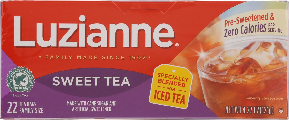 slide 8 of 14, Luzianne Sweet Tea Family Size 22 Tea Bags, 22 ct