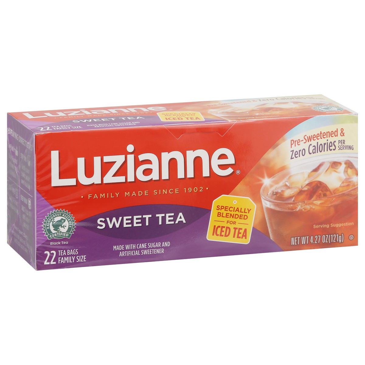 slide 11 of 14, Luzianne Sweet Tea Family Size 22 Tea Bags, 22 ct